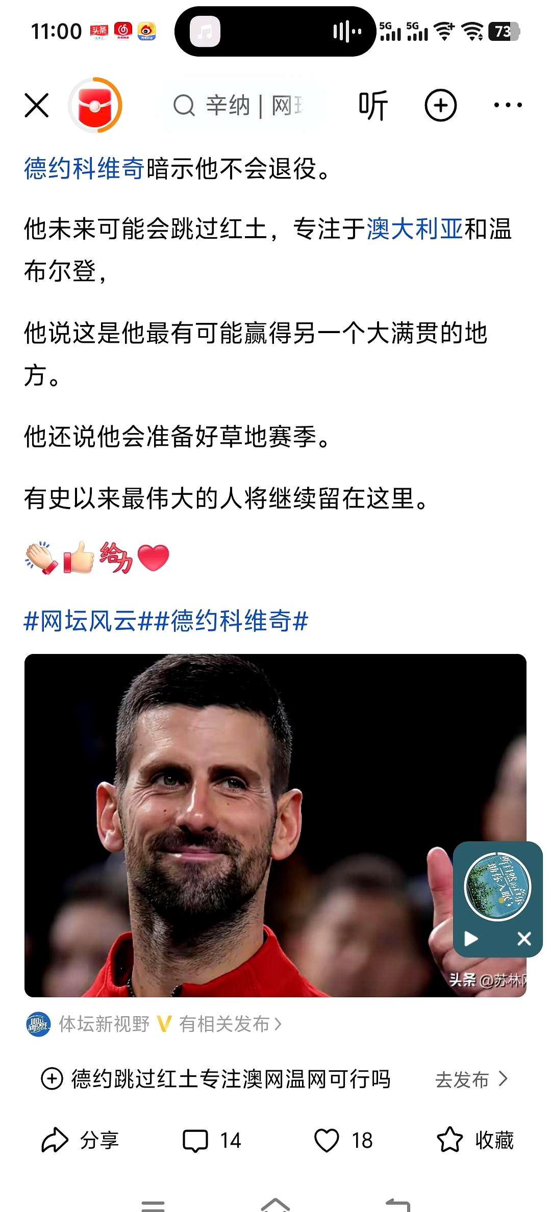 德约科维奇四大满贯胜场数-九游娱乐官方